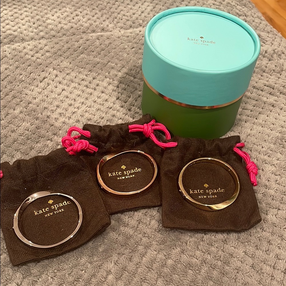 Kate Spade Gold and Silver Bangle Set